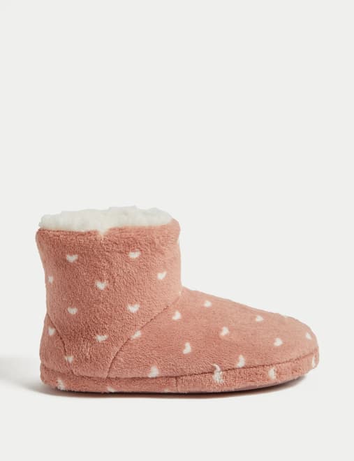 Marks and spencer ladies slipper boots best sale