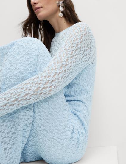 Lace Midaxi Column Dress