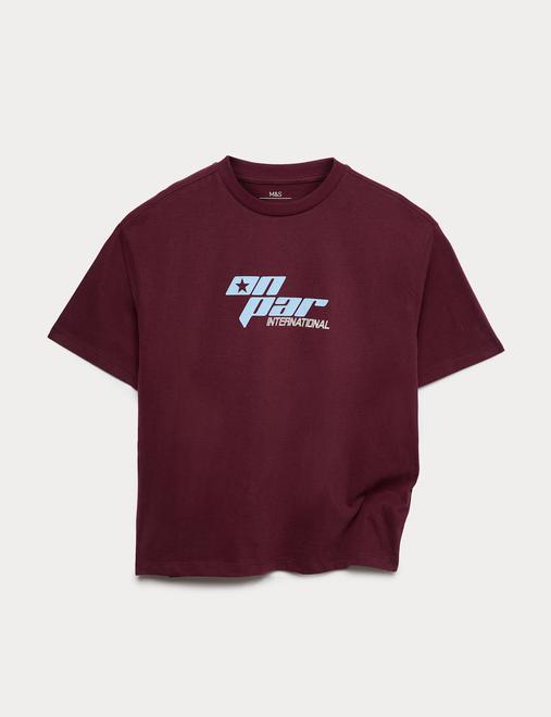 Pure Cotton Golf Logo T-Shirt (6-16 Yrs)