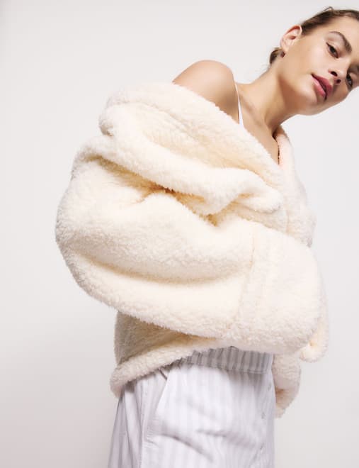 Teddy Borg Wrap Lounge Cardigan