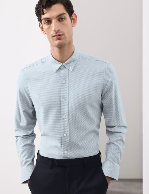 Slim Fit Cotton Rich Flannel Shirt