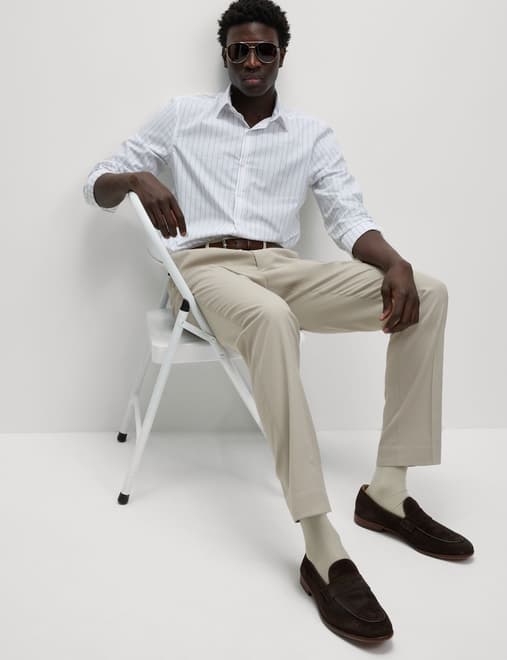 Regular Fit Smart Stretch Trousers