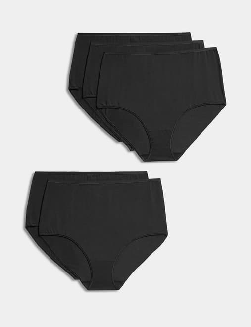 Marks & Spencer Women's 2005X IBO 5 Pack CL FB LA Briefs, Size 20, Almond  Mix price in UAE,  UAE