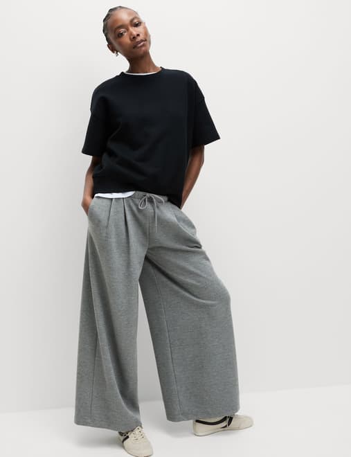 Super Wide Leg Palazzo Joggers