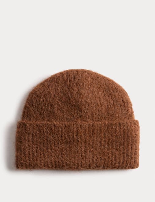 Rib Fluffy Beanie Hat