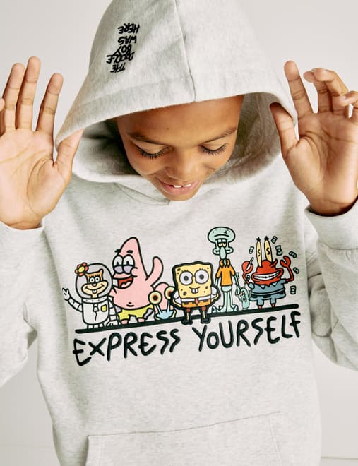 Doodle Boy™ x SpongeBob SquarePants™ Graphic Hoodie (4-16 Yrs)