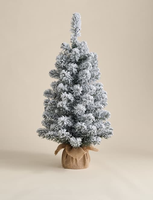 3ft Pre-LIt Snowy Christmas Tree