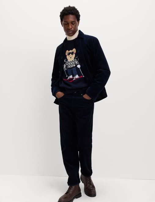 Pure Cotton Spencer Bear Ski Jumper