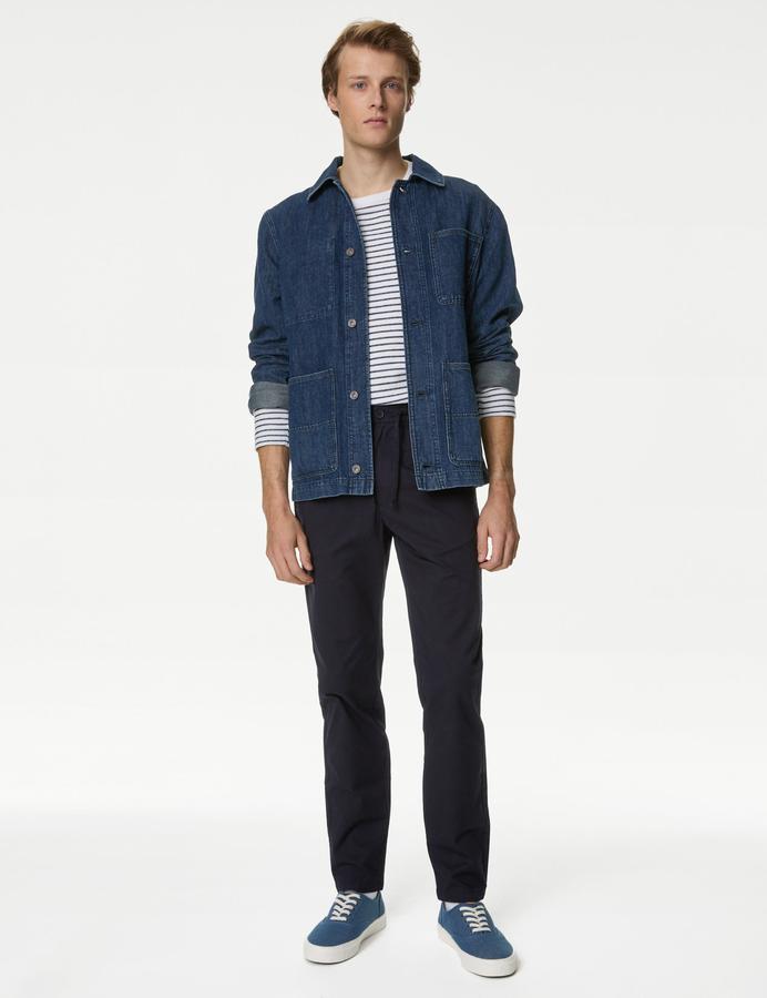 Tapered Fit Elasticated Waist Trousers