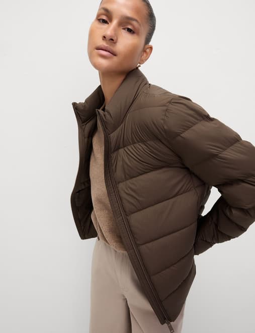 Feather & Down Packaway Puffer Jacket