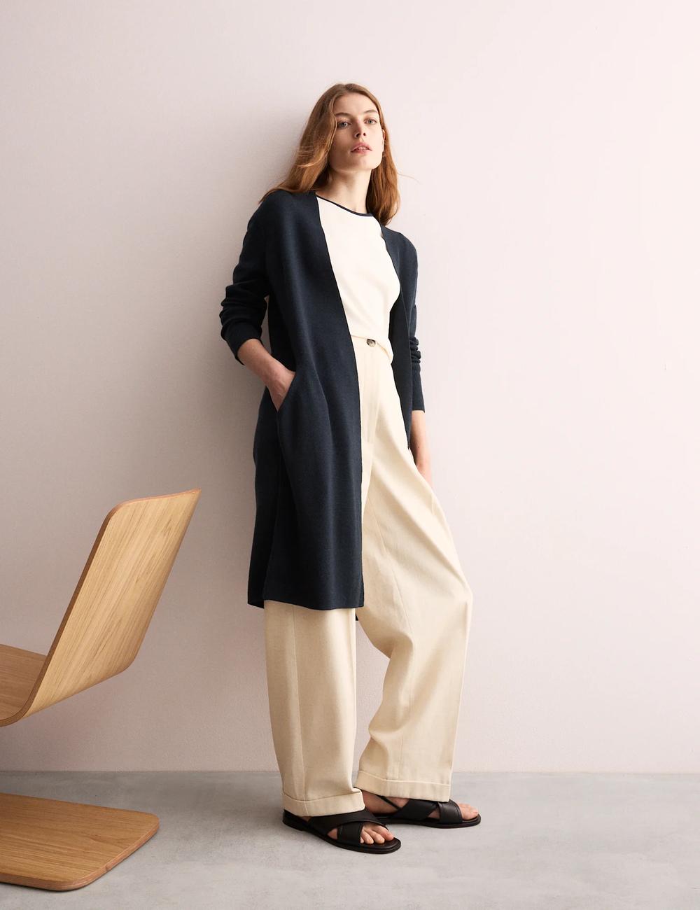 Shop Pure Merino Wool Longline Cardigan for Women Online M S