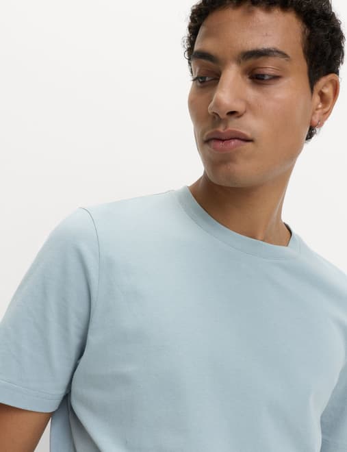 Regular Fit Pure Cotton Crew Neck T-Shirt