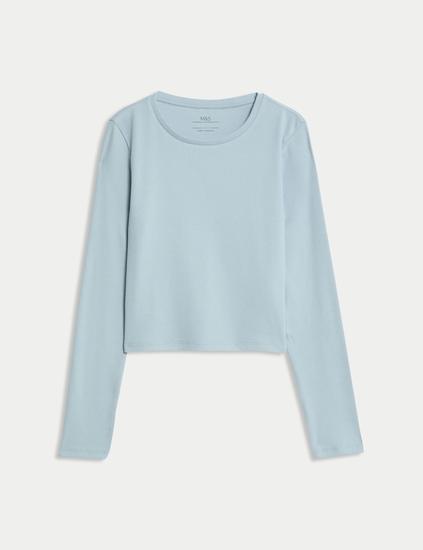 Cotton Rich Ribbed Plain Top (6-16 Yrs)