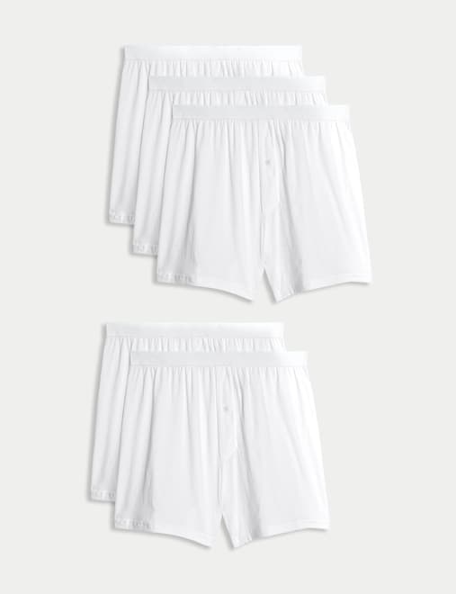5 Pack Pure Cotton Cool & Fresh™ Jersey Boxers