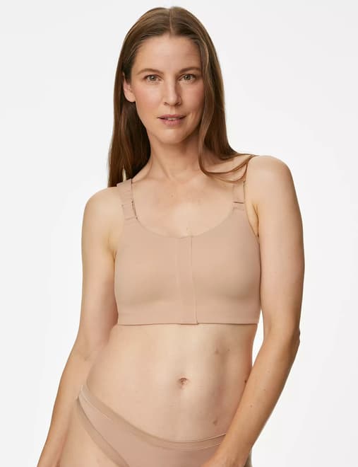 Marks & Spencer Women's Sumptuously Soft, Post Surgery Bra, 38 D, LIGHT  PINK MIX: Buy Online at Best Price in UAE 