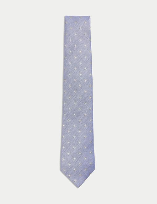Geometric Pure Silk Tie