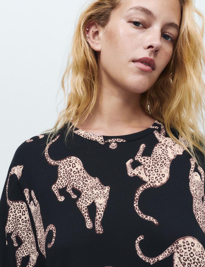 Cotton Modal Printed Relaxed Nightie