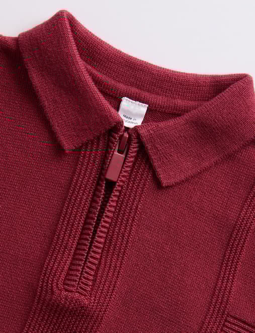 2pc Knitted Polo with Trousers Outfit (0-6 Yrs)