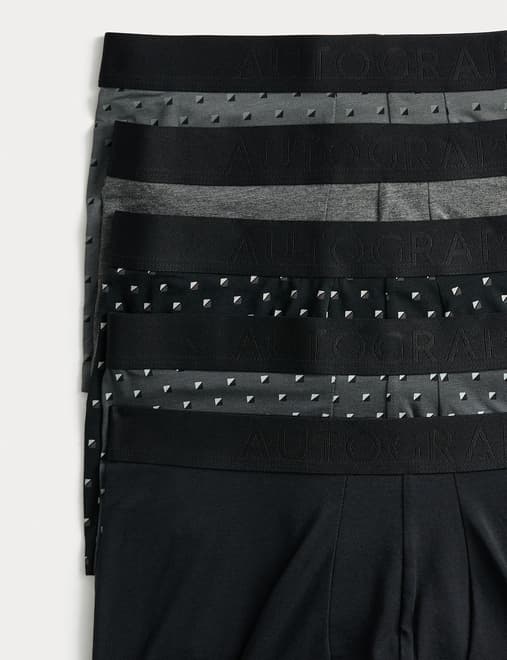 5pk Supima® Cotton Modal Geo Hipsters