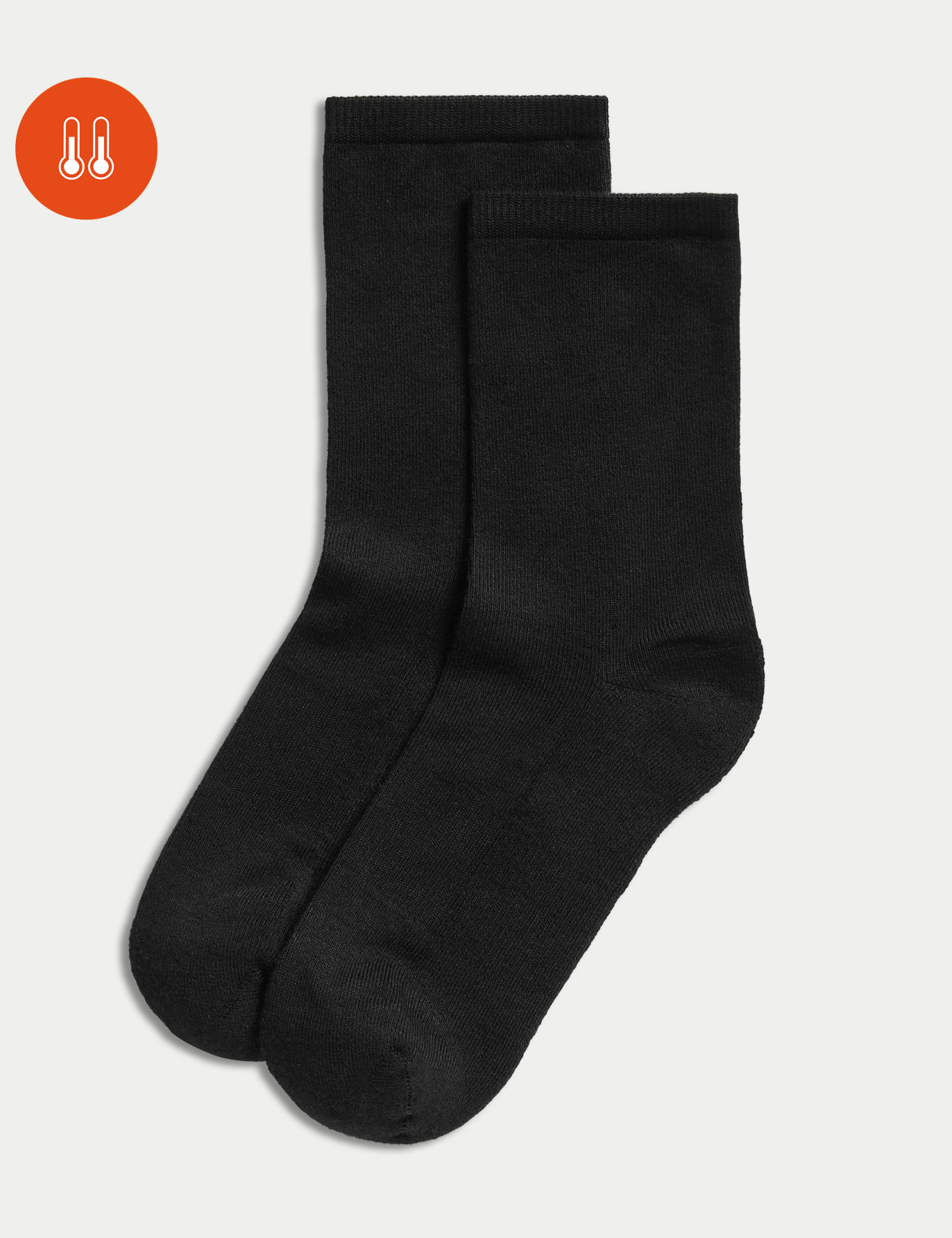 2pk Heatgen Marks And Spencer Ladies Thermal Socks High Socks