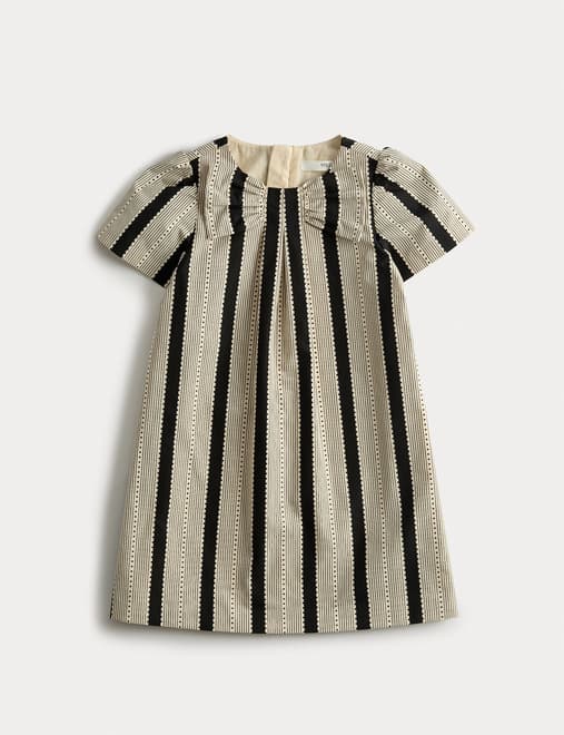 Striped Bow Dress (2-10 Yrs)