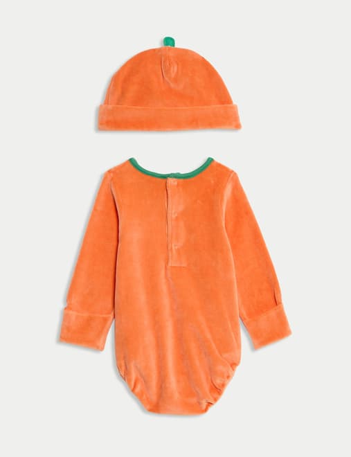 2pc Cotton Rich Pumpkin Outfit (0-24 Mths)