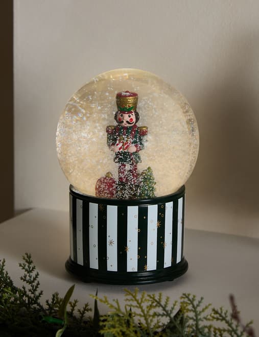 Light Up Musical Nutcracker Snow Globe