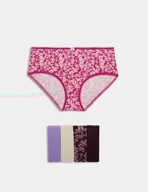 5pk Cotton Lycra™ High Rise Shorts