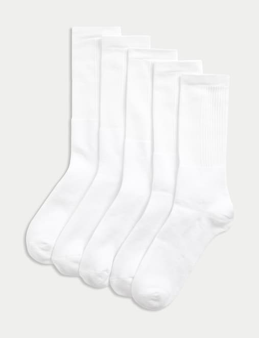 5pk Freshfeet™ Cotton Rich Cushioned Sports Socks