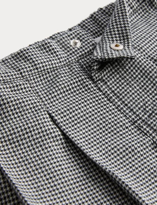 Cotton Rich Checked Pleated Skirt (2-8 Yrs)