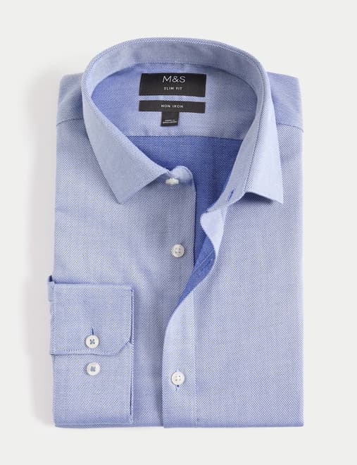 M&s mens slim fit 2024 shirts