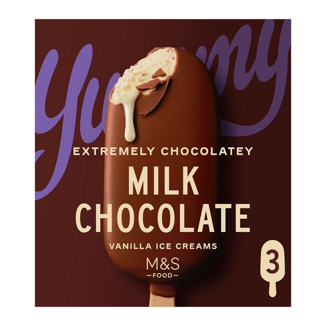 Chocolate Vanilla Ice Cream Sticks