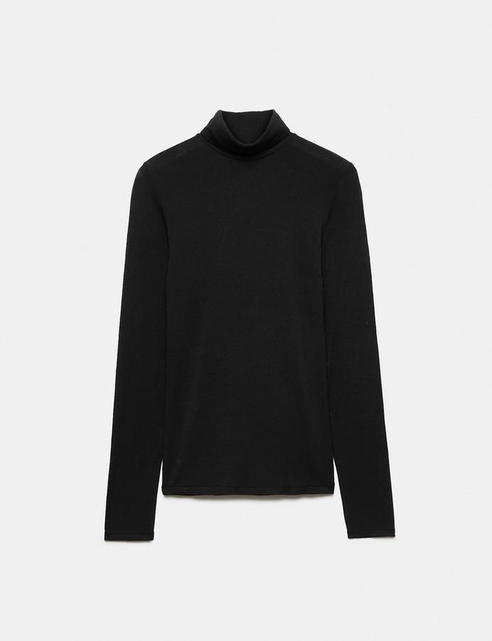 Light Warmth Thermal Roll Neck Top with Cashmere