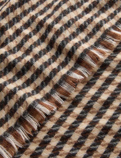 Woven Checked Scarf