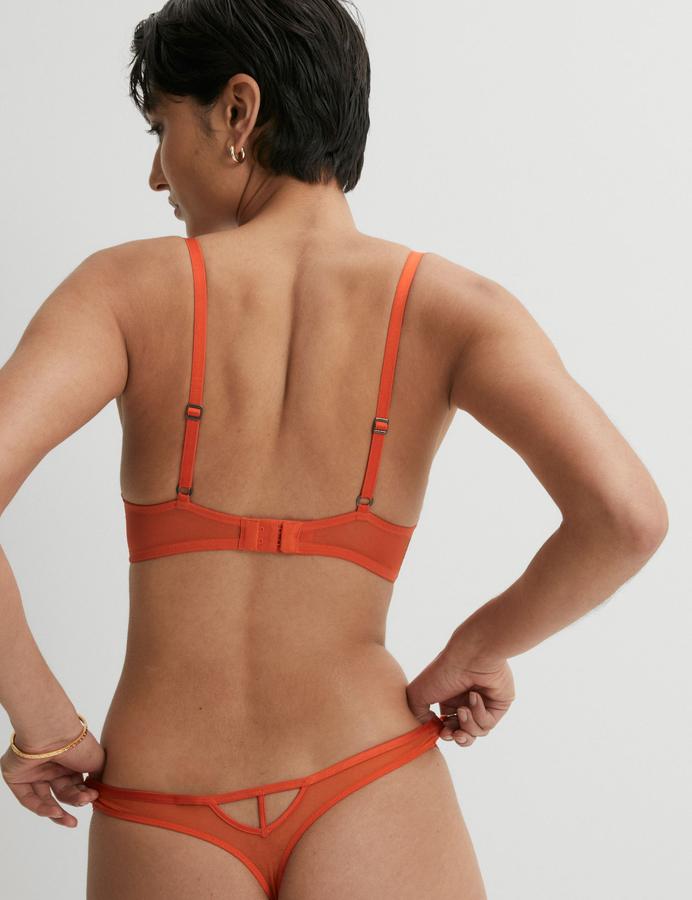 Belize Embroidery Wired Plunge Bra A-E