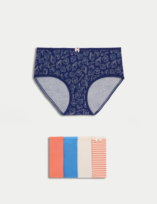 5pk Cotton Lycra™ High Rise Shorts