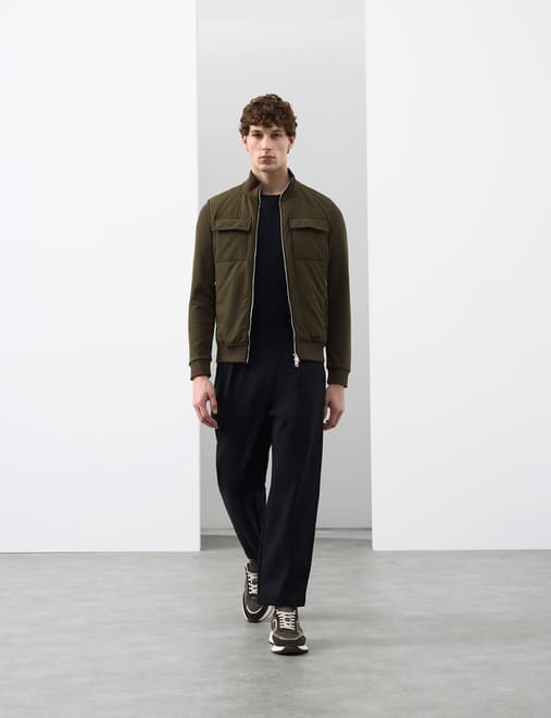 Cotton Rich Zip Up Pocket Jacket