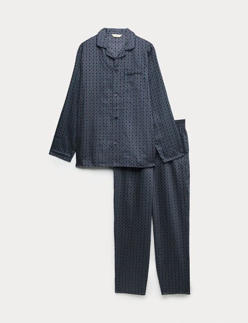 Pure Cotton Mosaic Print Pyjama Set