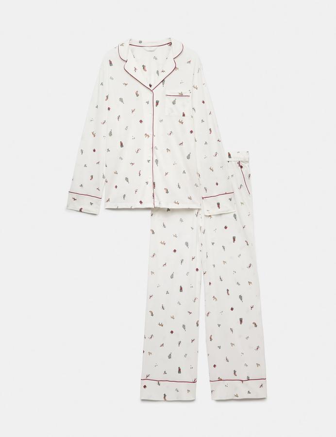 Cotton Modal Printed Matching Family Christmas Pyjamas