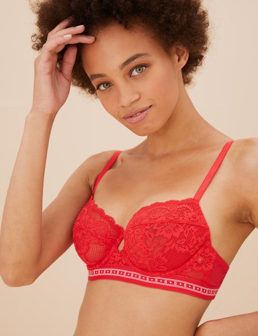 Meia Lace Wired Balcony Bra A-G