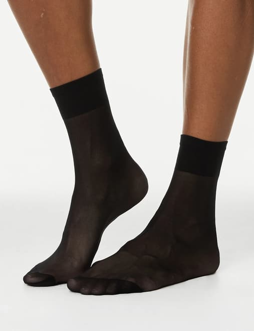 5pk Seamless Toes Ankle High Socks, M&S Collection