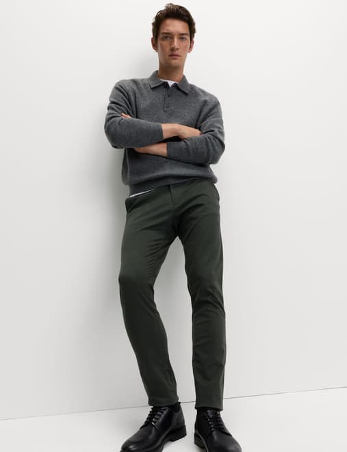 Slim Fit Cotton Rich Stretch Chinos