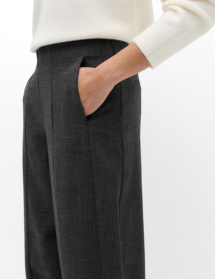 Tailored Barrel Leg Trousers