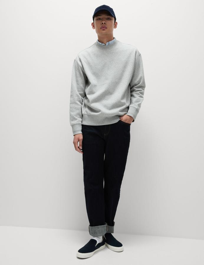 Oversized Cotton Rich Crew Neck Sweatshirt
