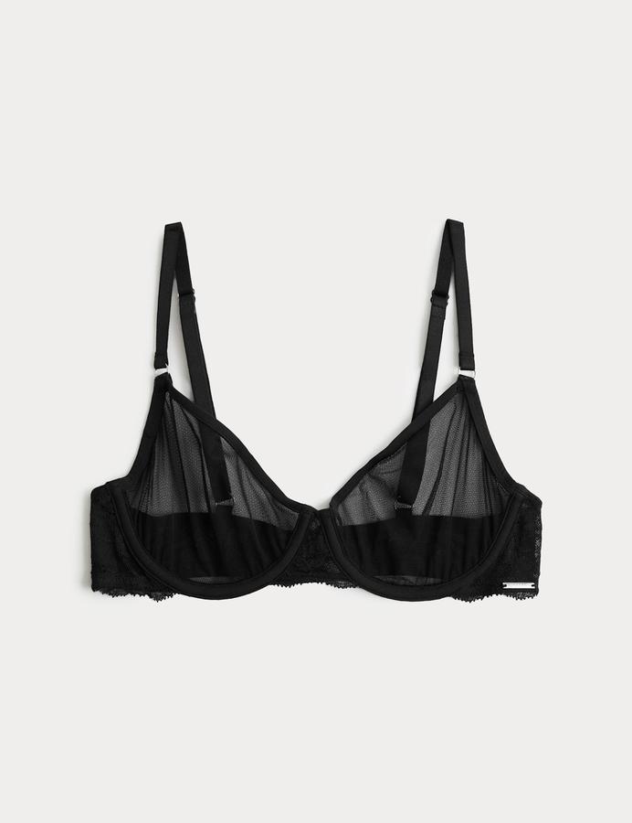 Savannah Lace Wired Demi Cup Bra A-E