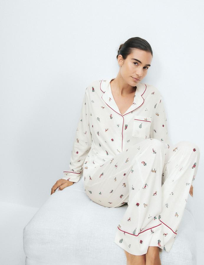 Cotton Modal Printed Matching Family Christmas Pyjamas