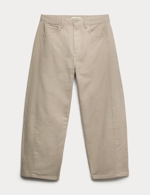 Pure Cotton Horseshoe Fit Trousers