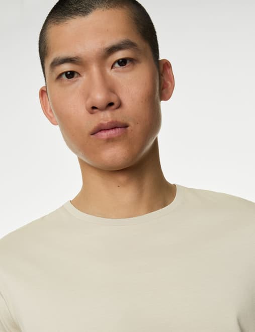 Pure Supima® Cotton Performance Crew Neck T-shirt