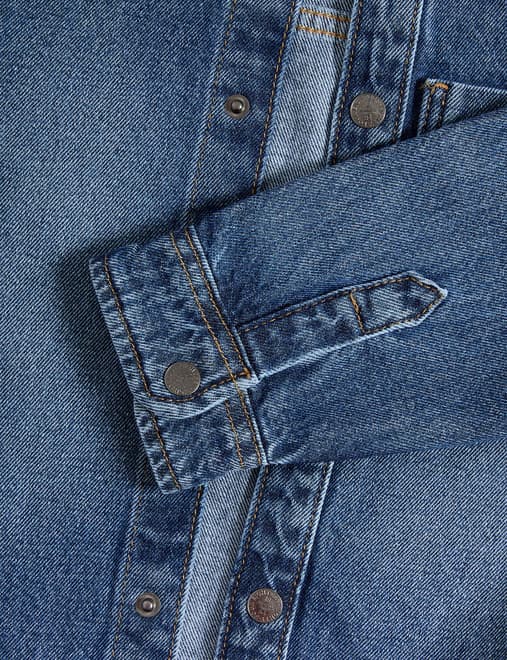 Pure Cotton Twill Denim Shirt (2-8 Yrs)
