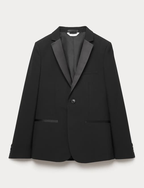 Slim Fit Tuxedo Jacket (6-16 Yrs)
